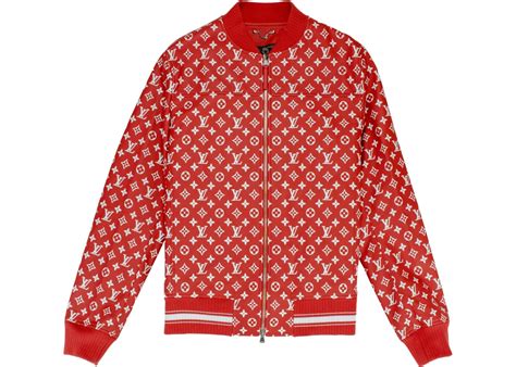 supreme x louis vuitton red jacket